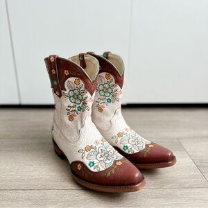 Allens Boots Azulado Western Boots - Jacy White NEW